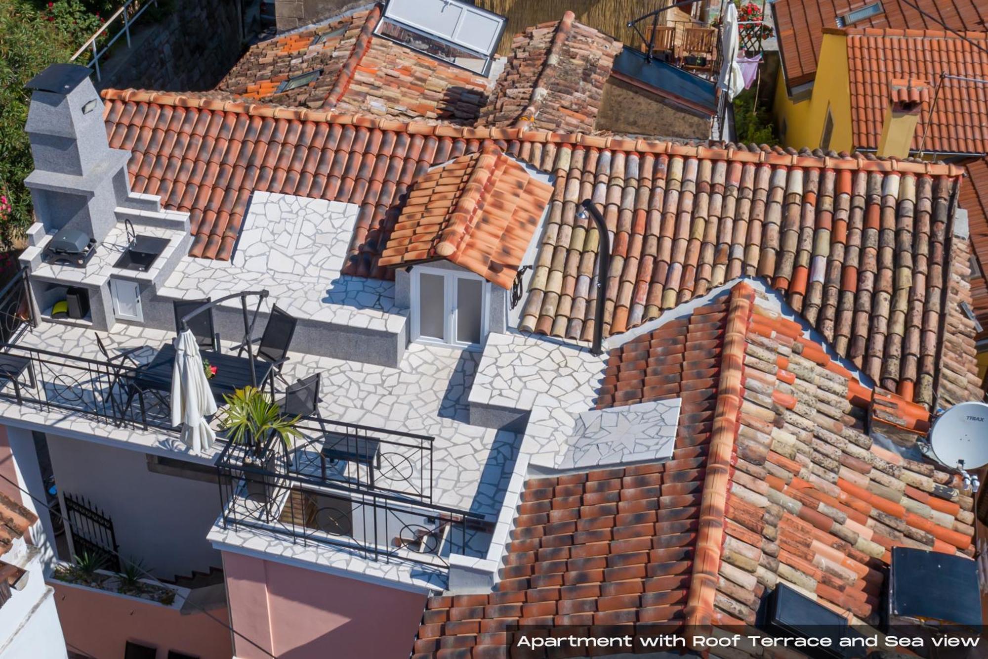 Villa Volos With Roof Terrace, Sea View, Free Private Parking Opatija Exterior foto